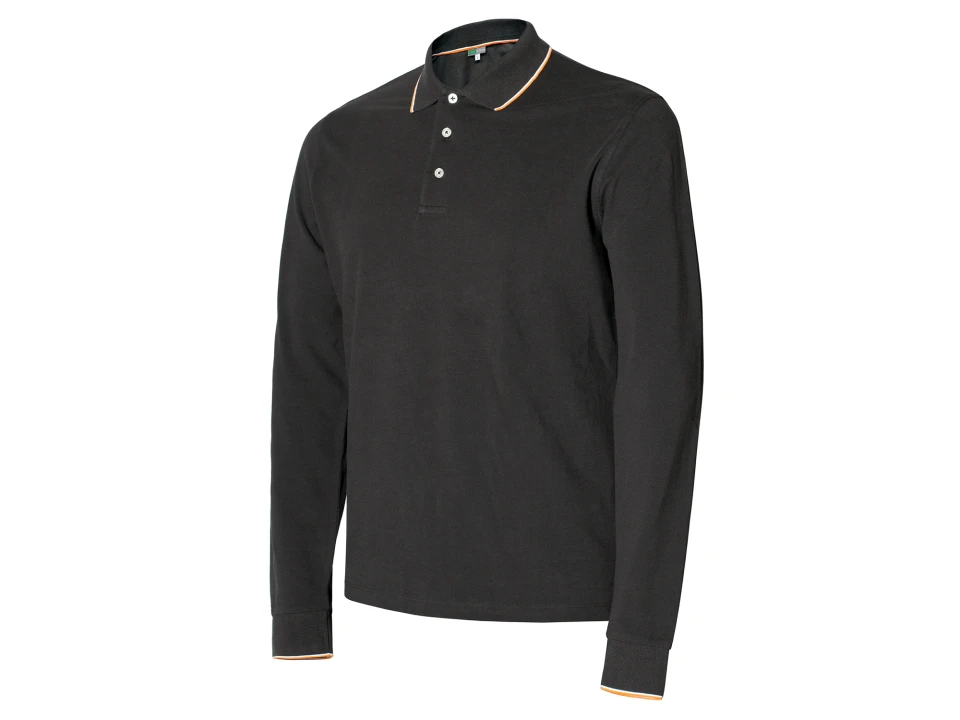 Issaline polo majica dugih rukava Crna