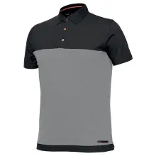Issa Line Stretch polo majica Crno siva - radna odjeća