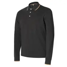 Issaline polo majica dugih rukava Siva - radna odjeća
