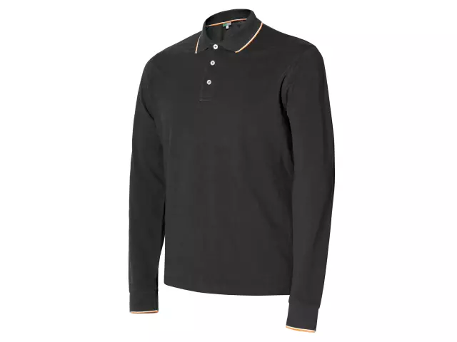 Issaline polo majica dugih rukava Crna