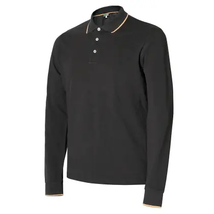 Issaline polo majica dugih rukava Crna - radna odjeća